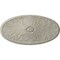 Ekena Millwork Madrid Ceiling Medallion, Hand-Painted Pot of Cream Crackle, 24 3/4"W x 12 1/2"H x 1 3/4"P CM24X12MAPCC - alternate 1